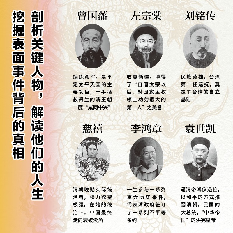 12月重磅新品：【中國近代史上的關鍵人物】（揭示晚清帝后重臣的性格心理、決策考量、深層動機）